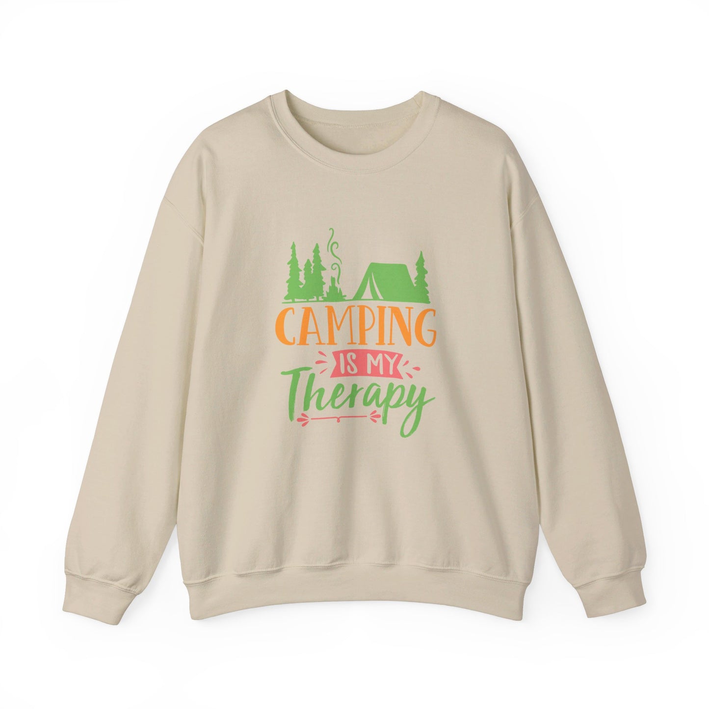Camping Is My Therapy - Crewneck Sweatshirt