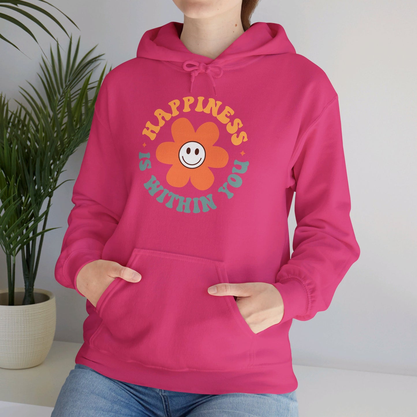 Retro Positive Quotes 23 - Hooded Sweatshirt