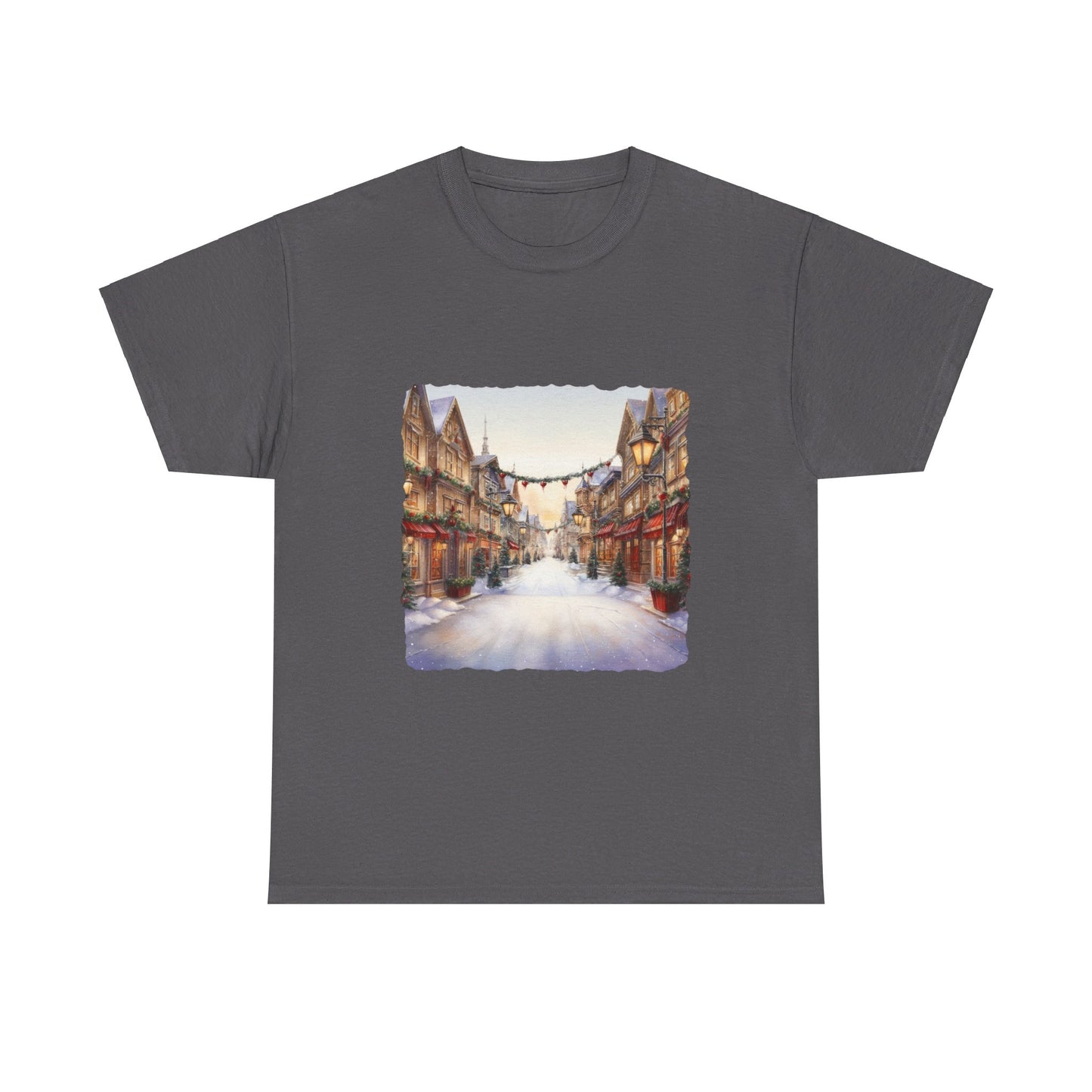 Snowy Christmas Village 9 - T-Shirt