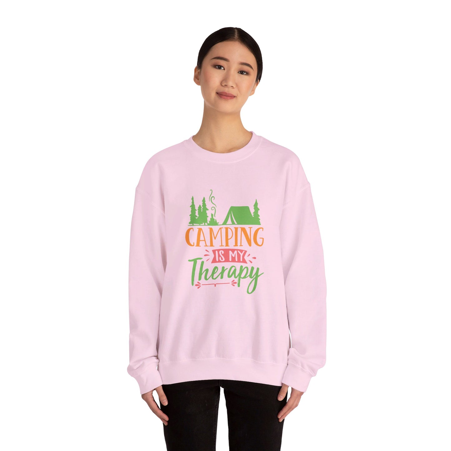 Camping Is My Therapy - Crewneck Sweatshirt