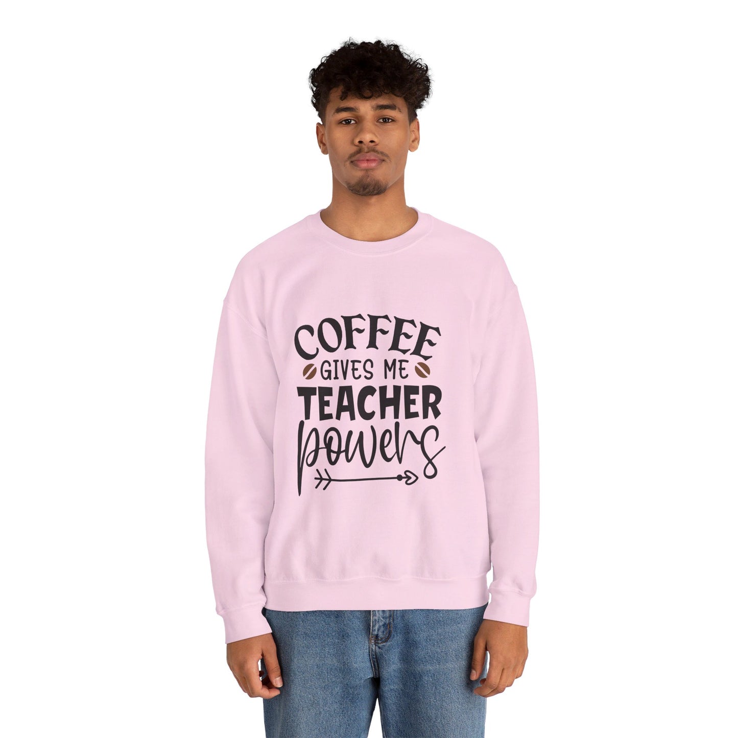 Coffee Gives Me Teacher Powers - Crewneck Sweatshirt