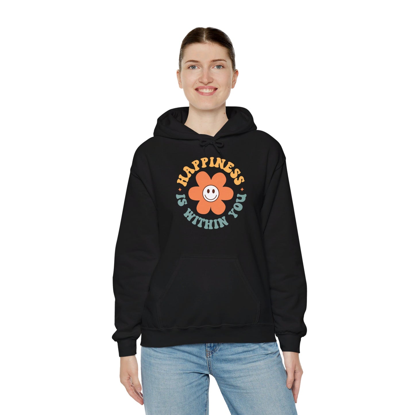 Retro Positive Quotes 23 - Hooded Sweatshirt