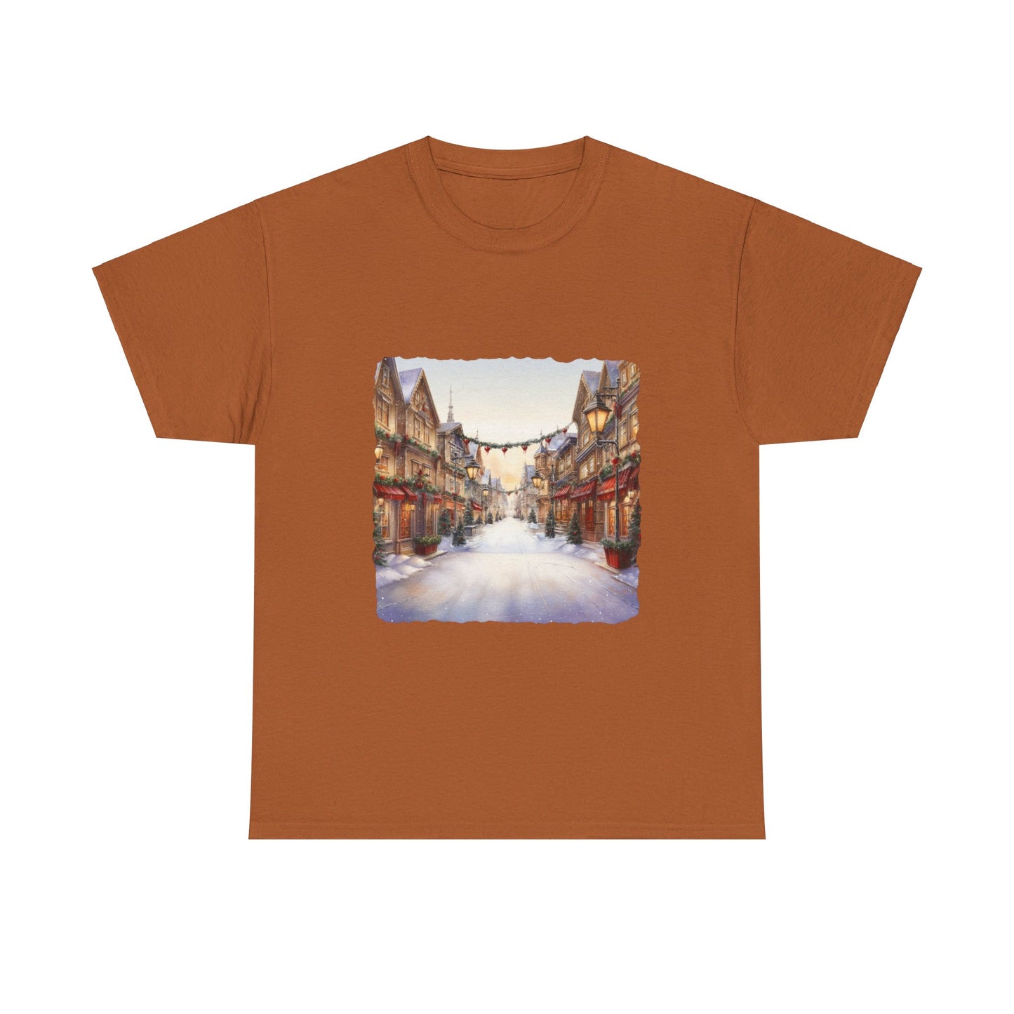 Snowy Christmas Village 9 - T-Shirt