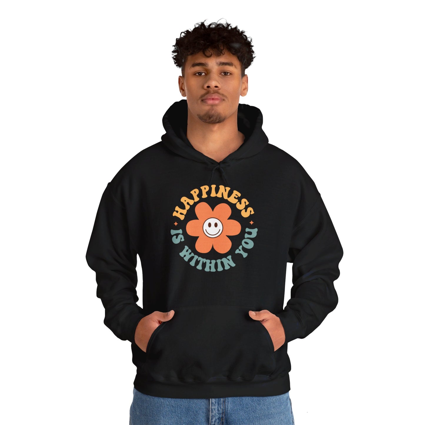Retro Positive Quotes 23 - Hooded Sweatshirt