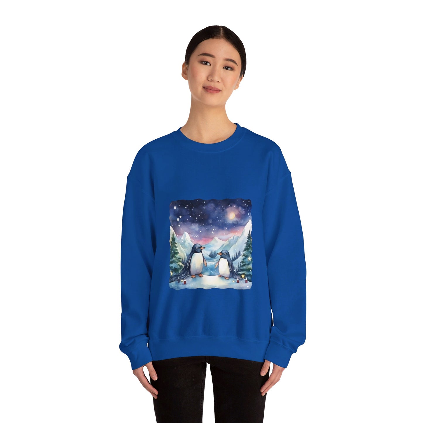 Snowy Christmas Penguins 1 - Sweatshirt