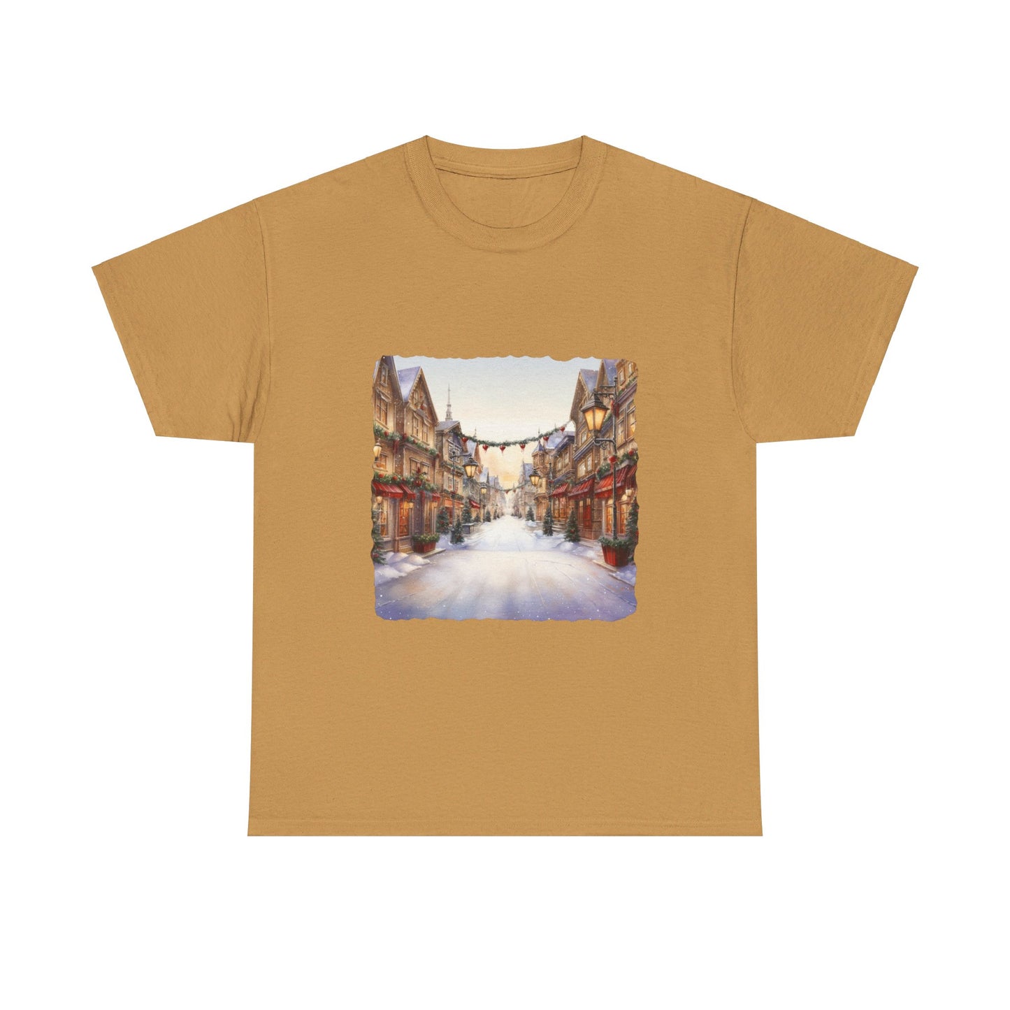 Snowy Christmas Village 9 - T-Shirt