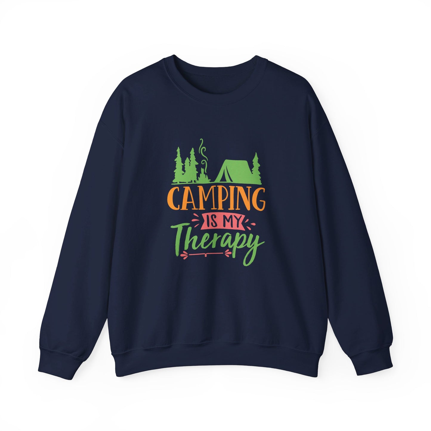 Camping Is My Therapy - Crewneck Sweatshirt
