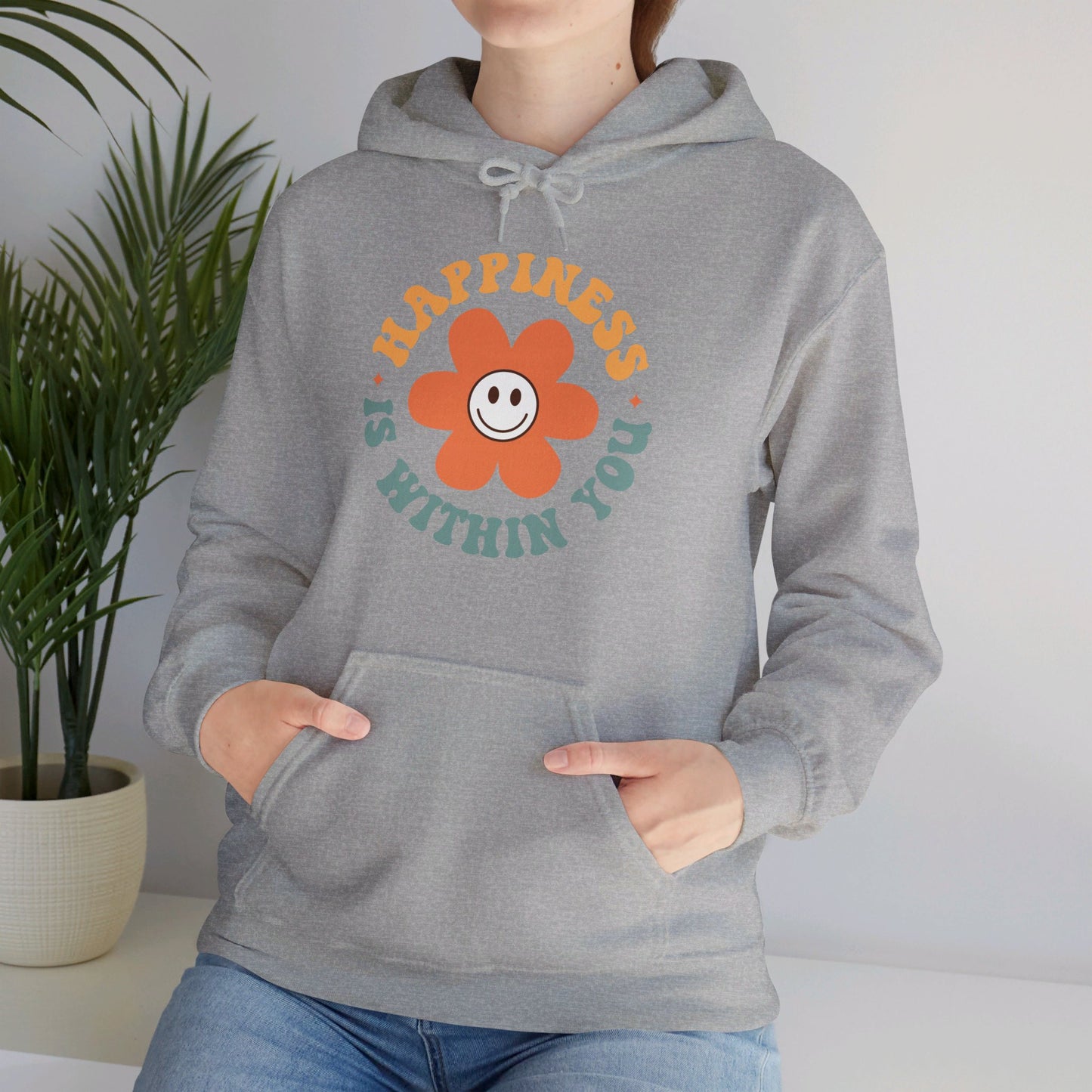 Retro Positive Quotes 23 - Hooded Sweatshirt