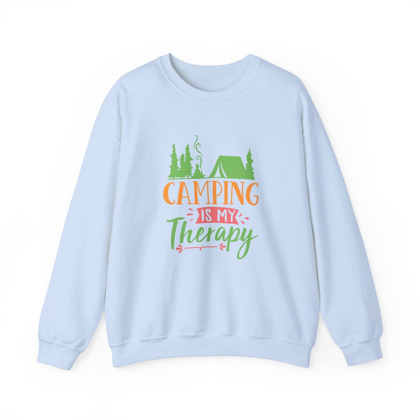 Camping Is My Therapy - Crewneck Sweatshirt
