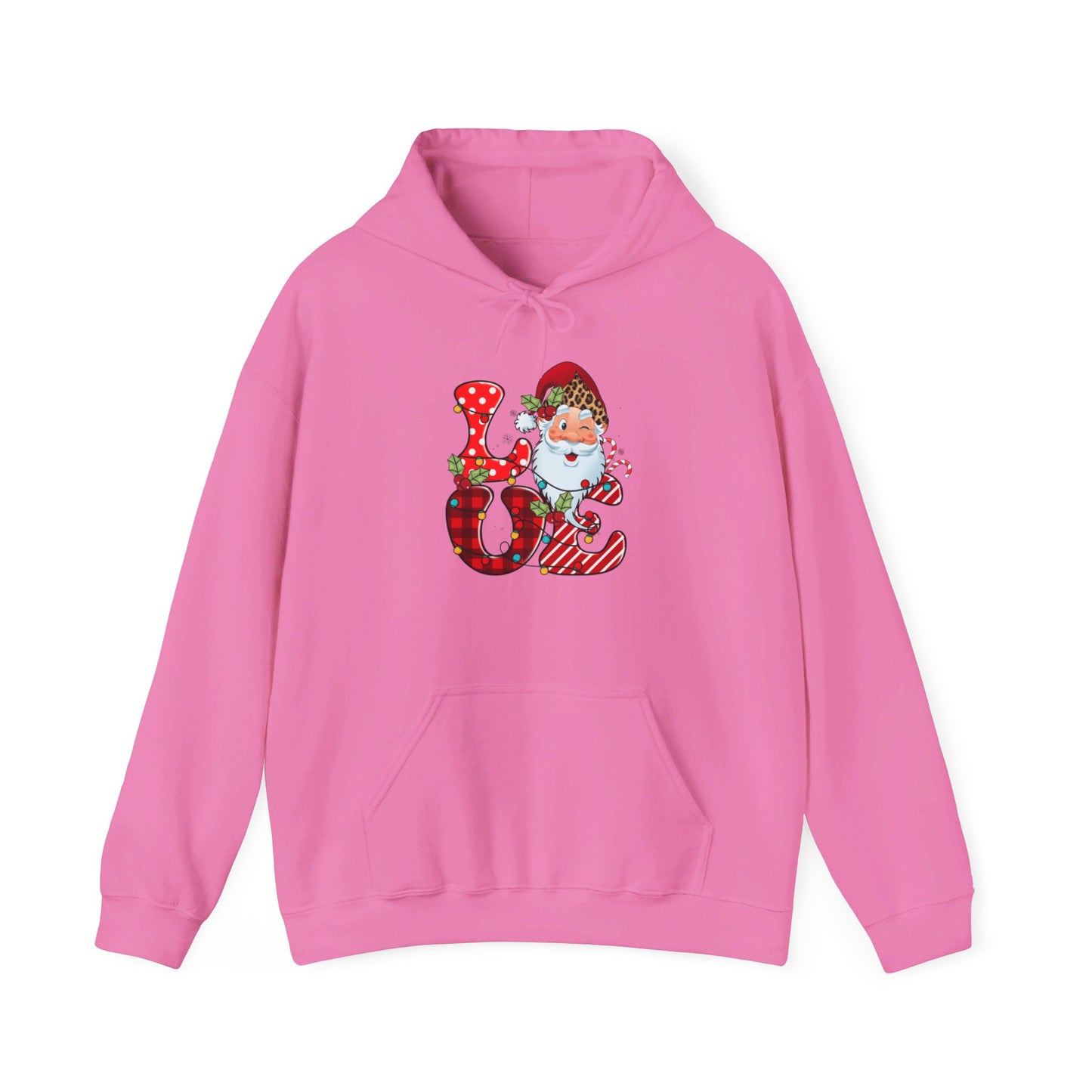 Festive Santa LOVE - Hooded Sweatshirt