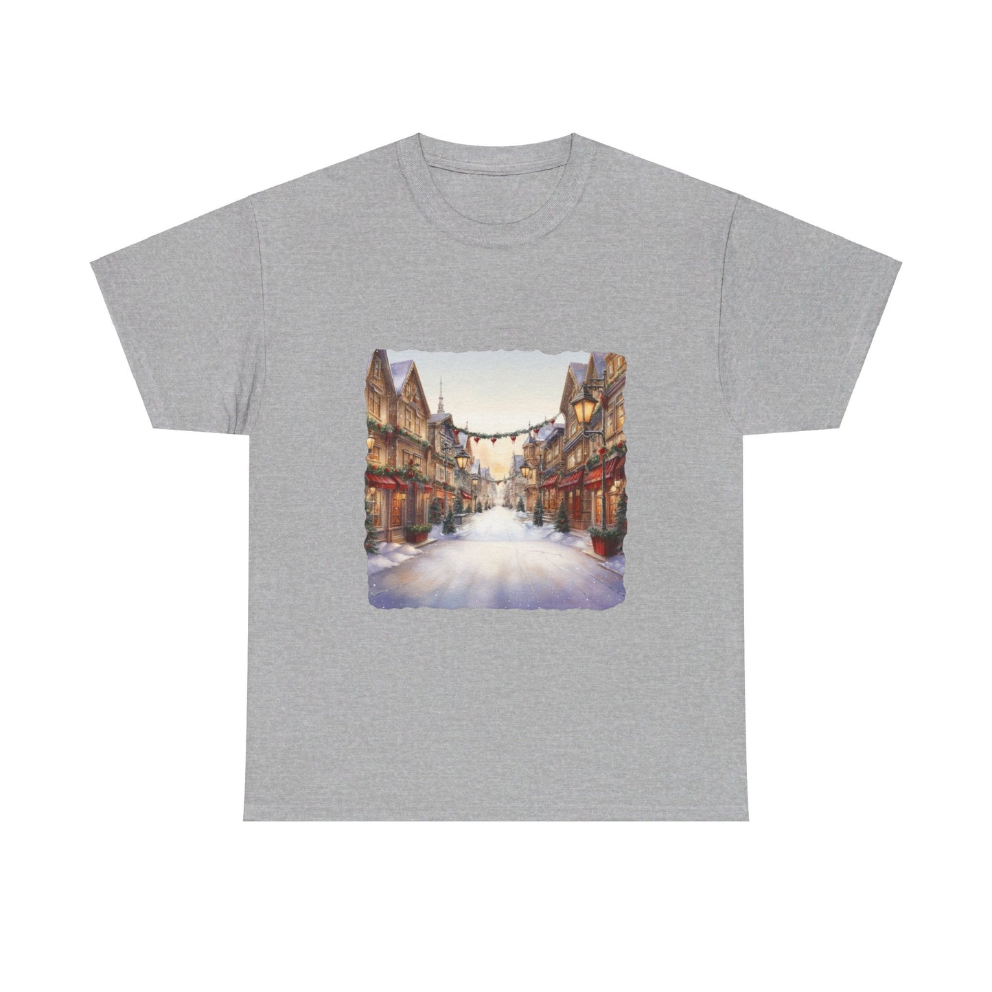 Snowy Christmas Village 9 - T-Shirt