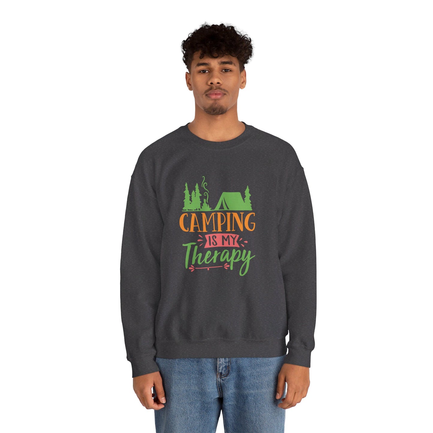 Camping Is My Therapy - Crewneck Sweatshirt