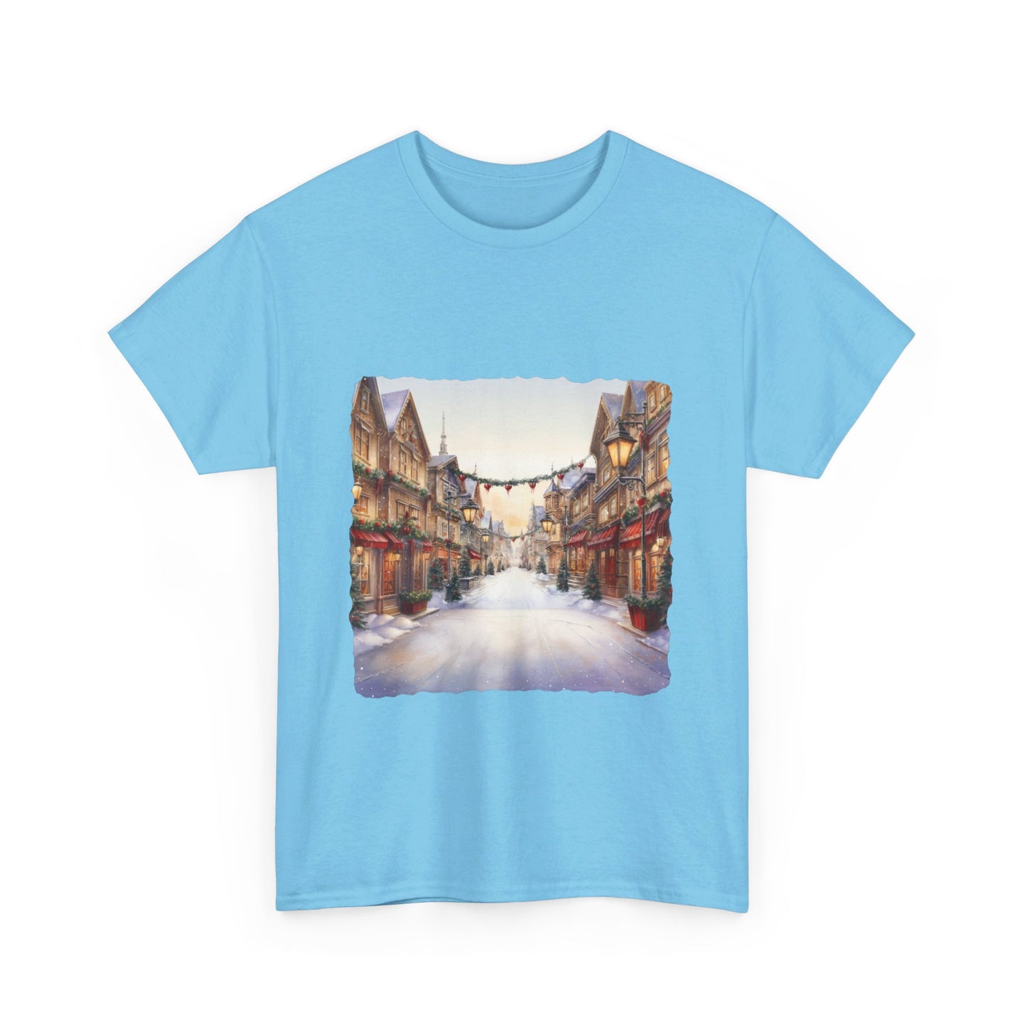 Snowy Christmas Village 9 - T-Shirt