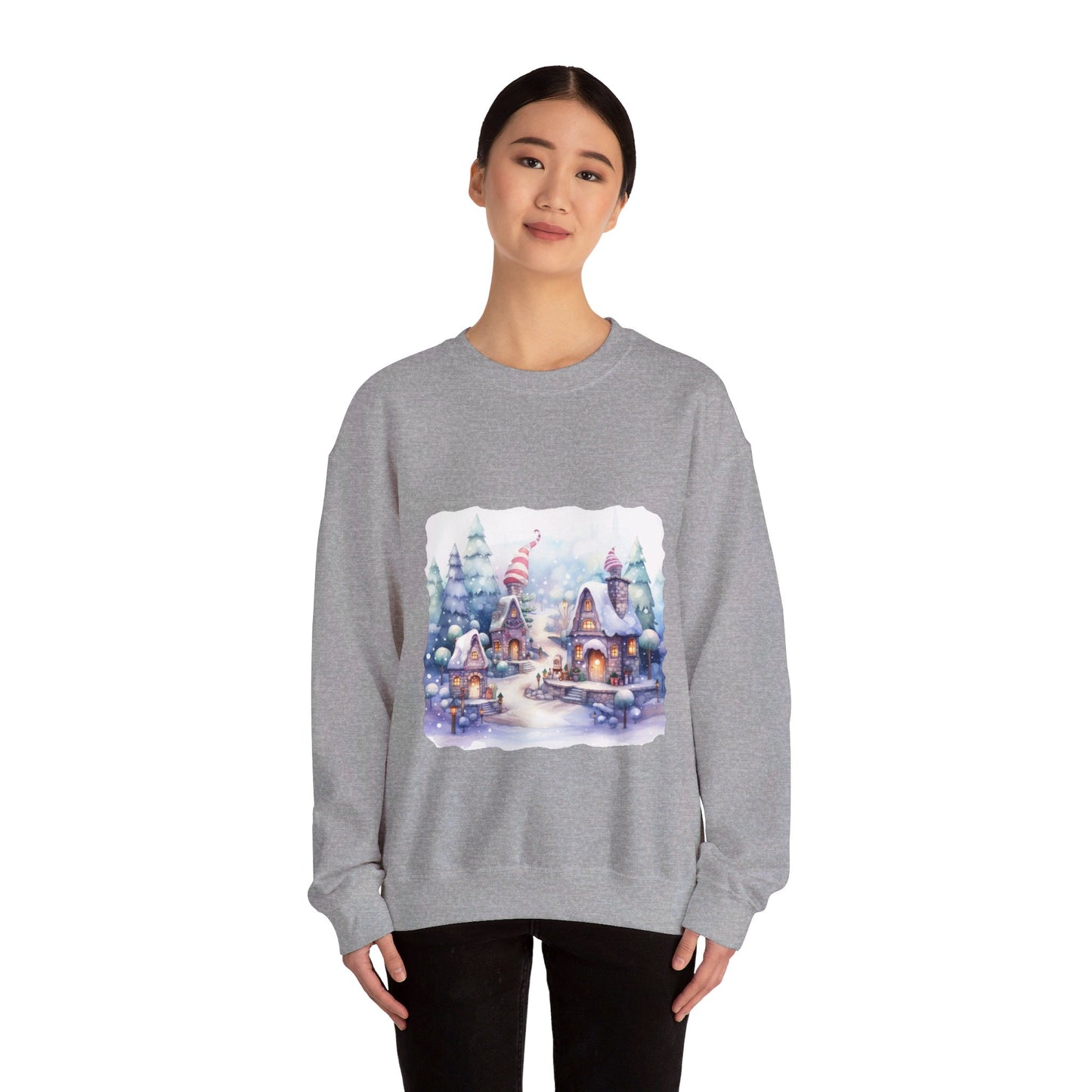 Snowy Christmas Village 4 - Sweatshirt
