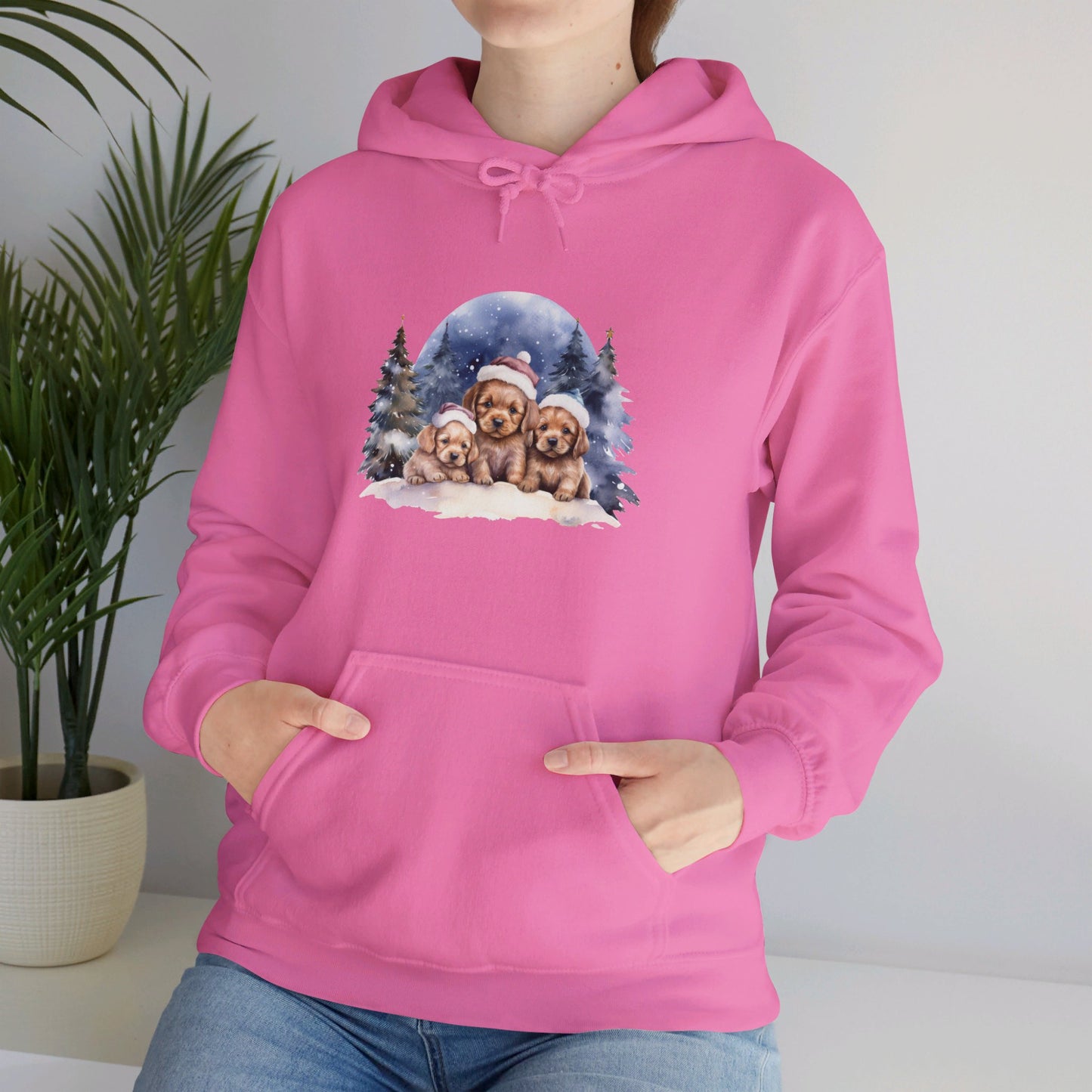 Snowy Christmas Village 8 - Hooded Sweatshirt