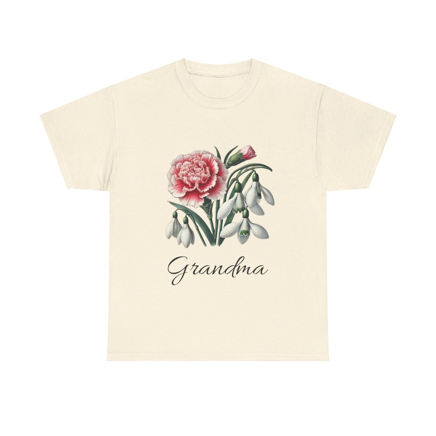 January Flowers - Birth Month - Personalized Version