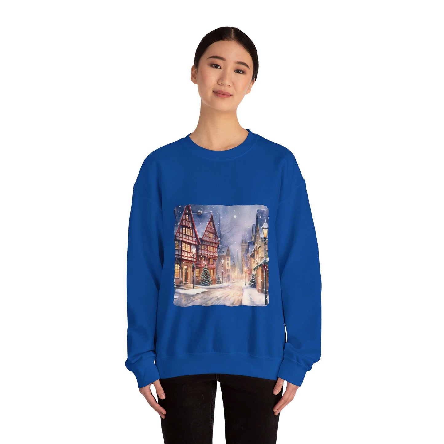 Snowy Christmas Village 13 - Sweatshirt