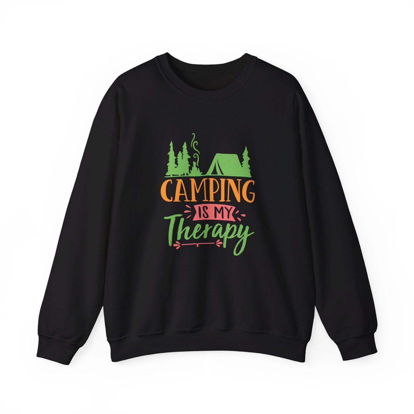 Camping Is My Therapy - Crewneck Sweatshirt