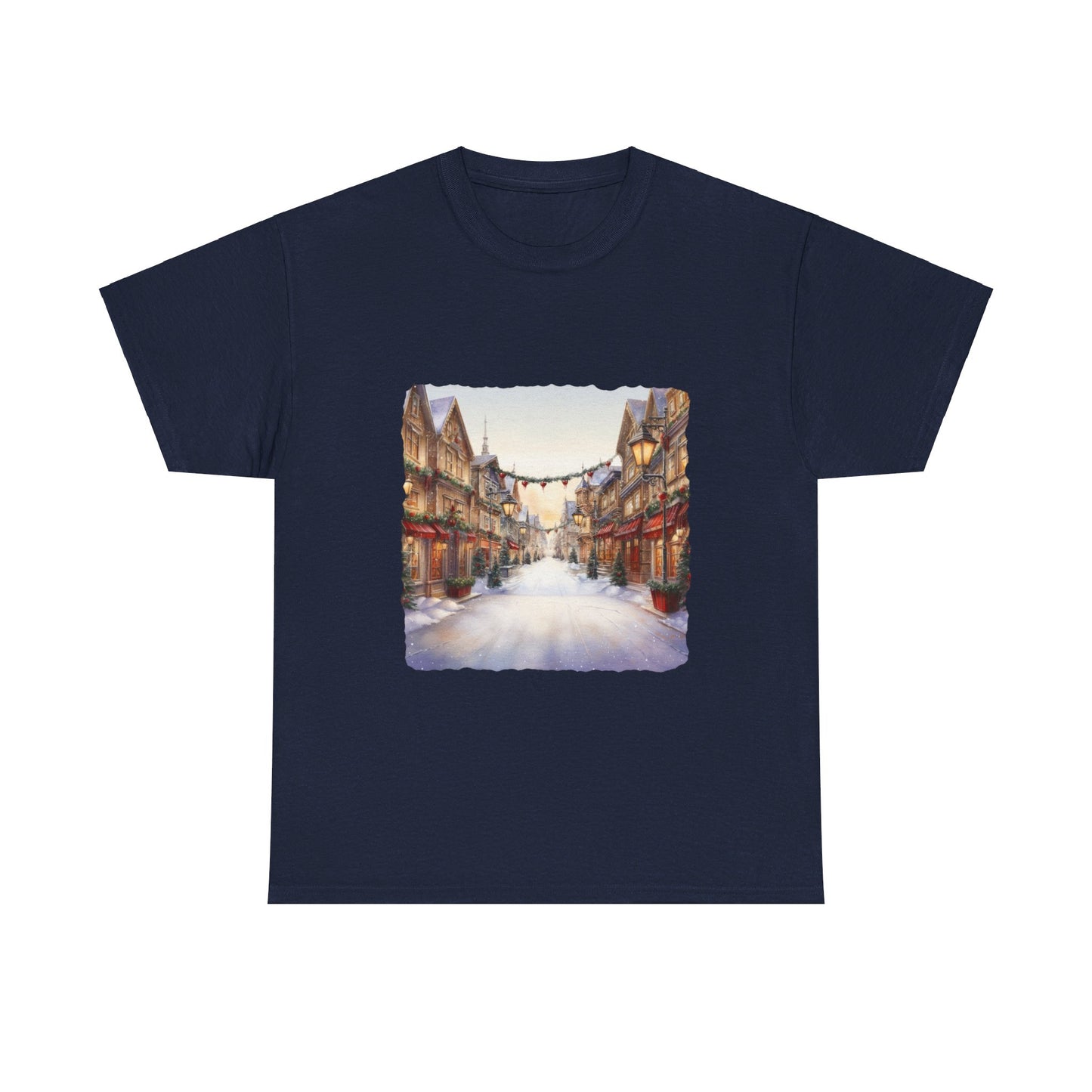 Snowy Christmas Village 9 - T-Shirt