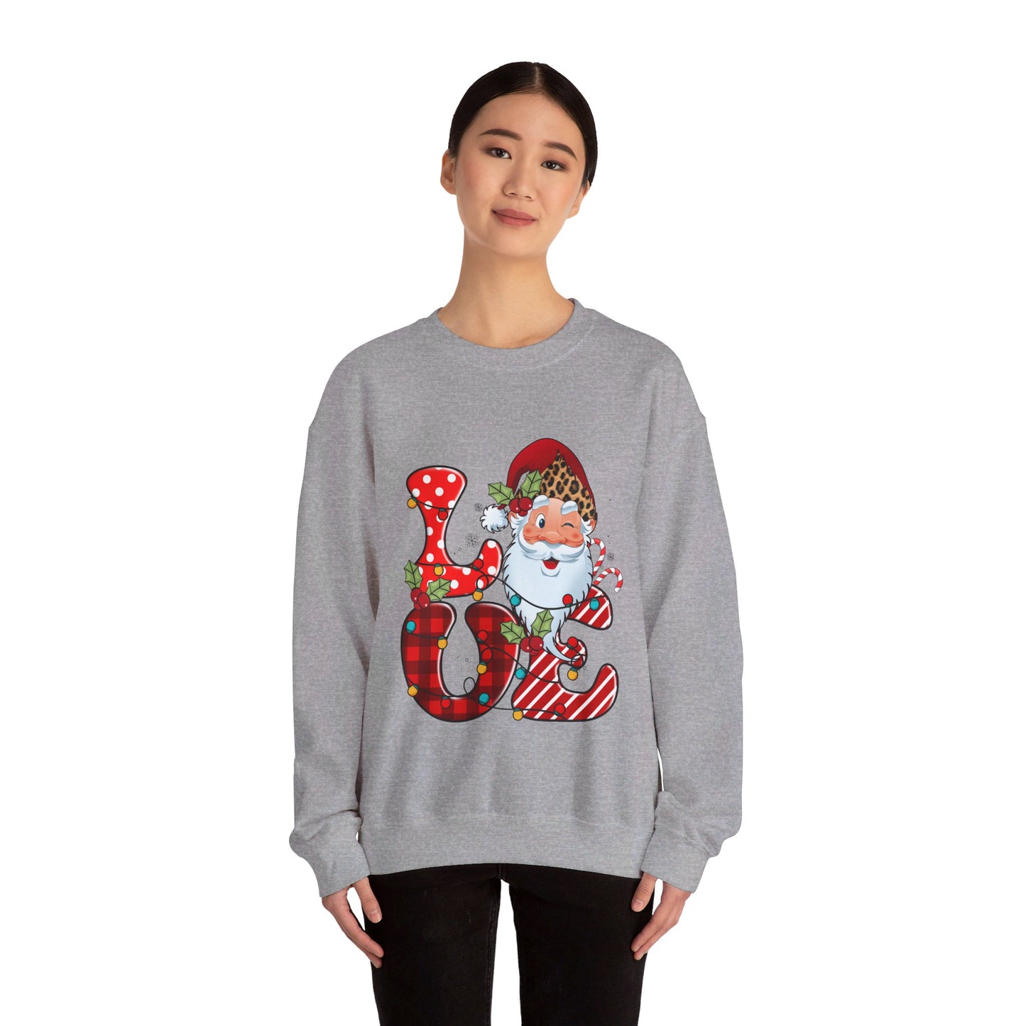 Love - Santa Claus - Christmas- Crewneck Sweatshirt