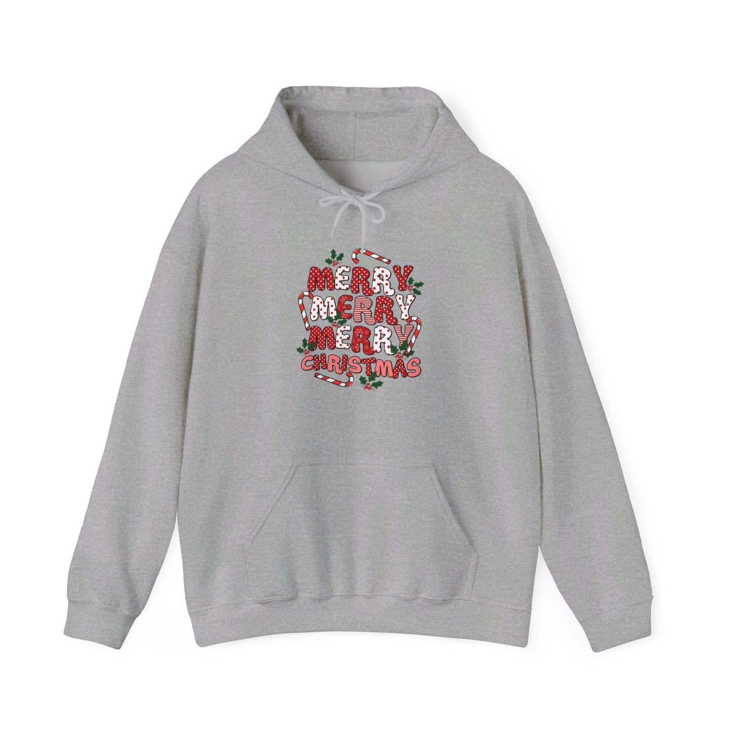Merry Stacked Christmas- Hooded Sweatshirt