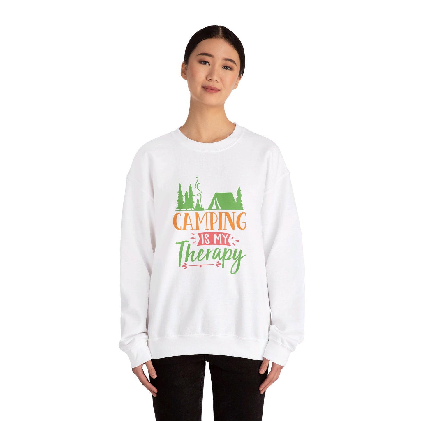 Camping Is My Therapy - Crewneck Sweatshirt