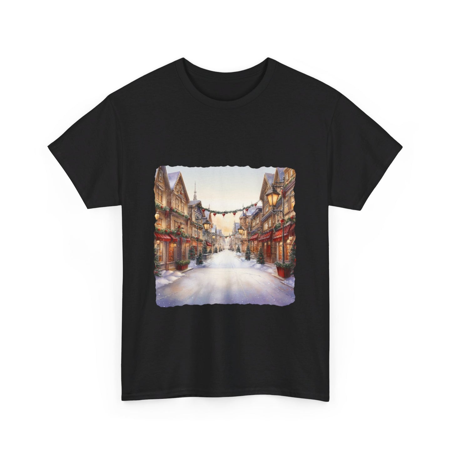 Snowy Christmas Village 9 - T-Shirt