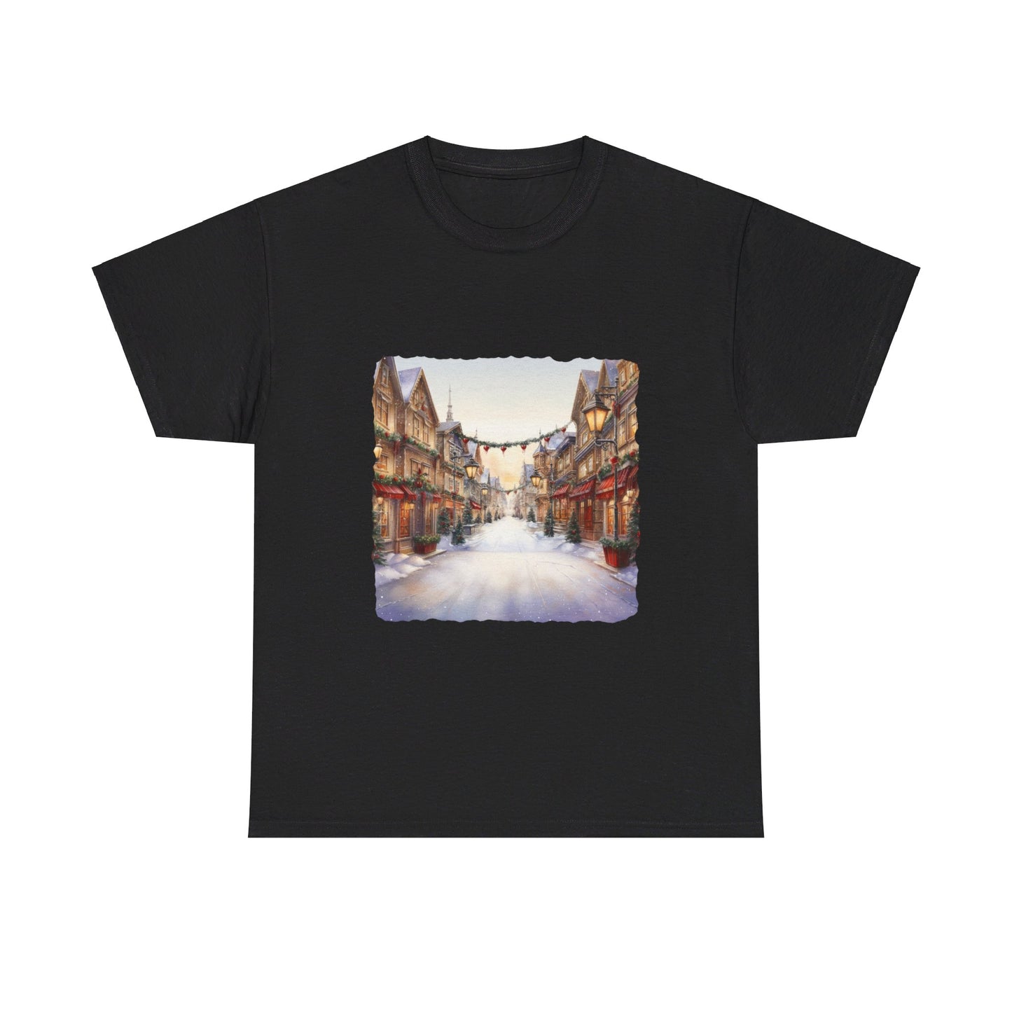 Snowy Christmas Village 9 - T-Shirt