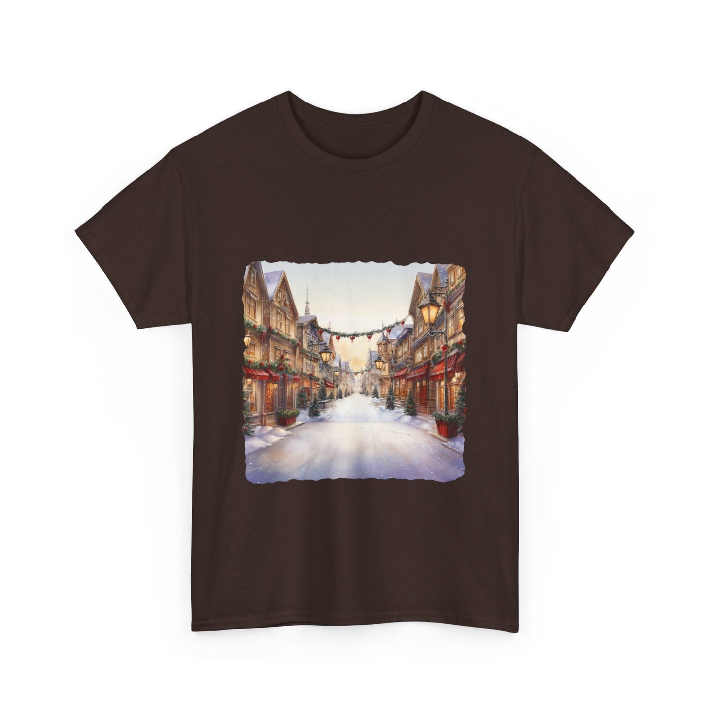 Snowy Christmas Village 9 - T-Shirt