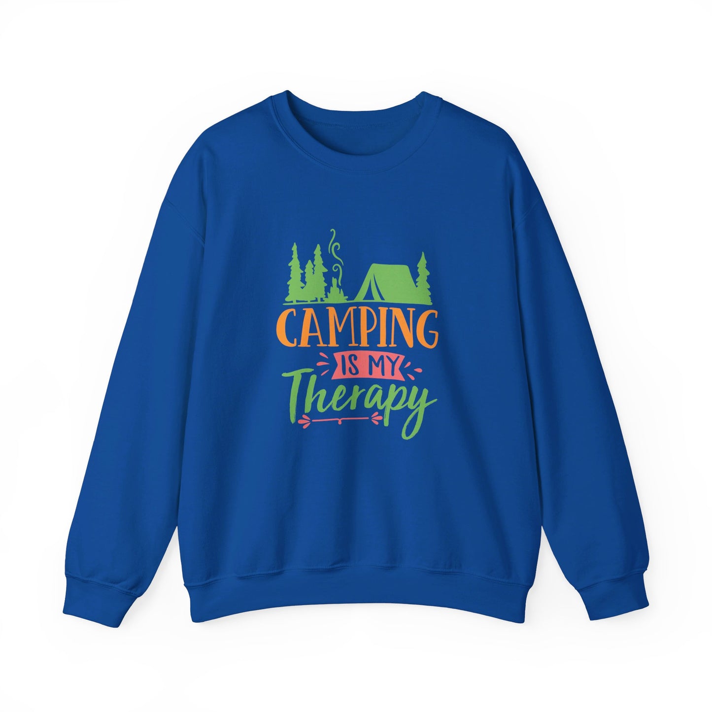 Camping Is My Therapy - Crewneck Sweatshirt