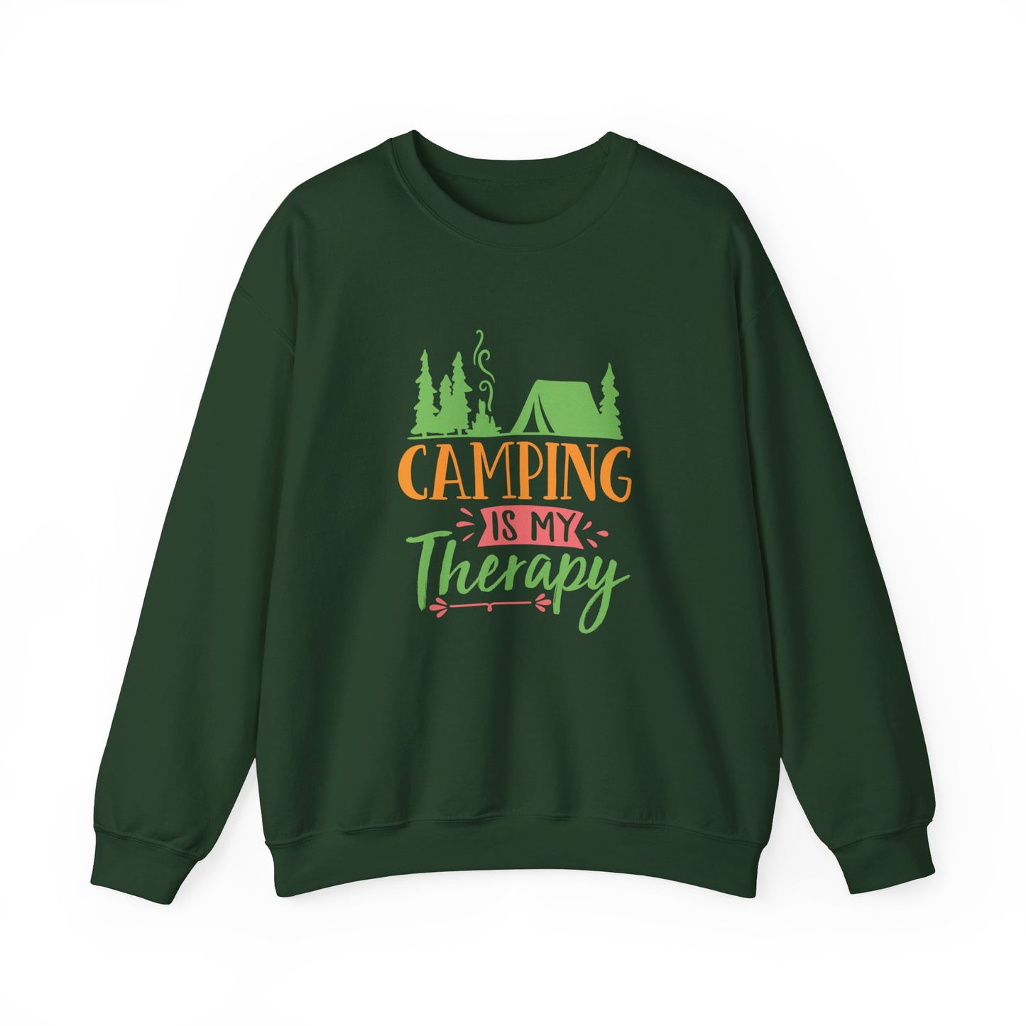 Camping Is My Therapy - Crewneck Sweatshirt