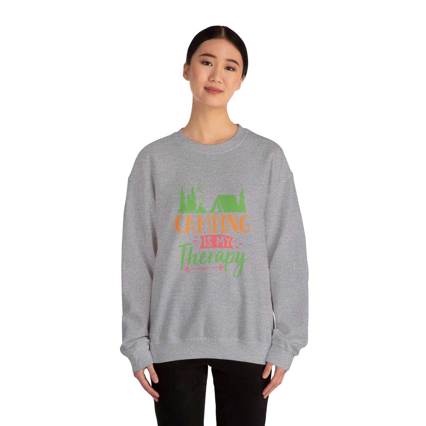 Camping Is My Therapy - Crewneck Sweatshirt