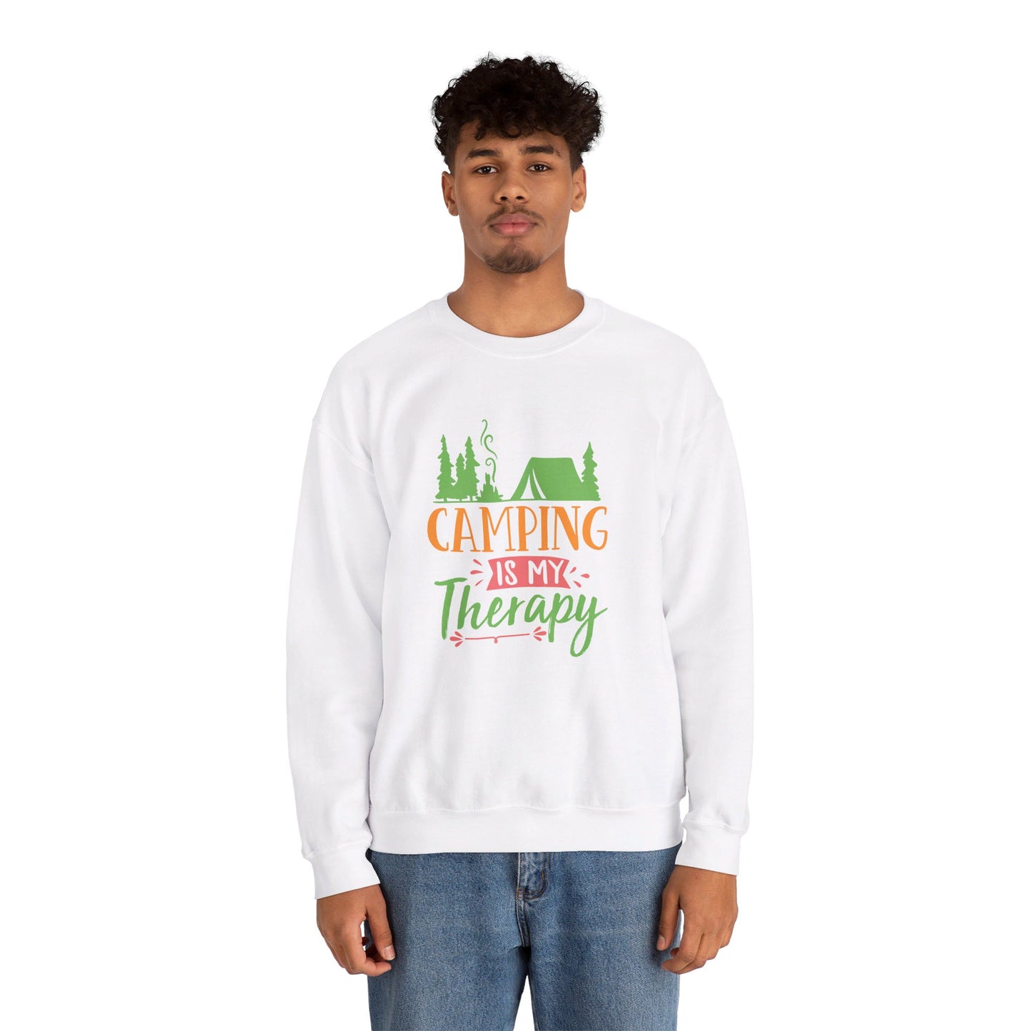 Camping Is My Therapy - Crewneck Sweatshirt