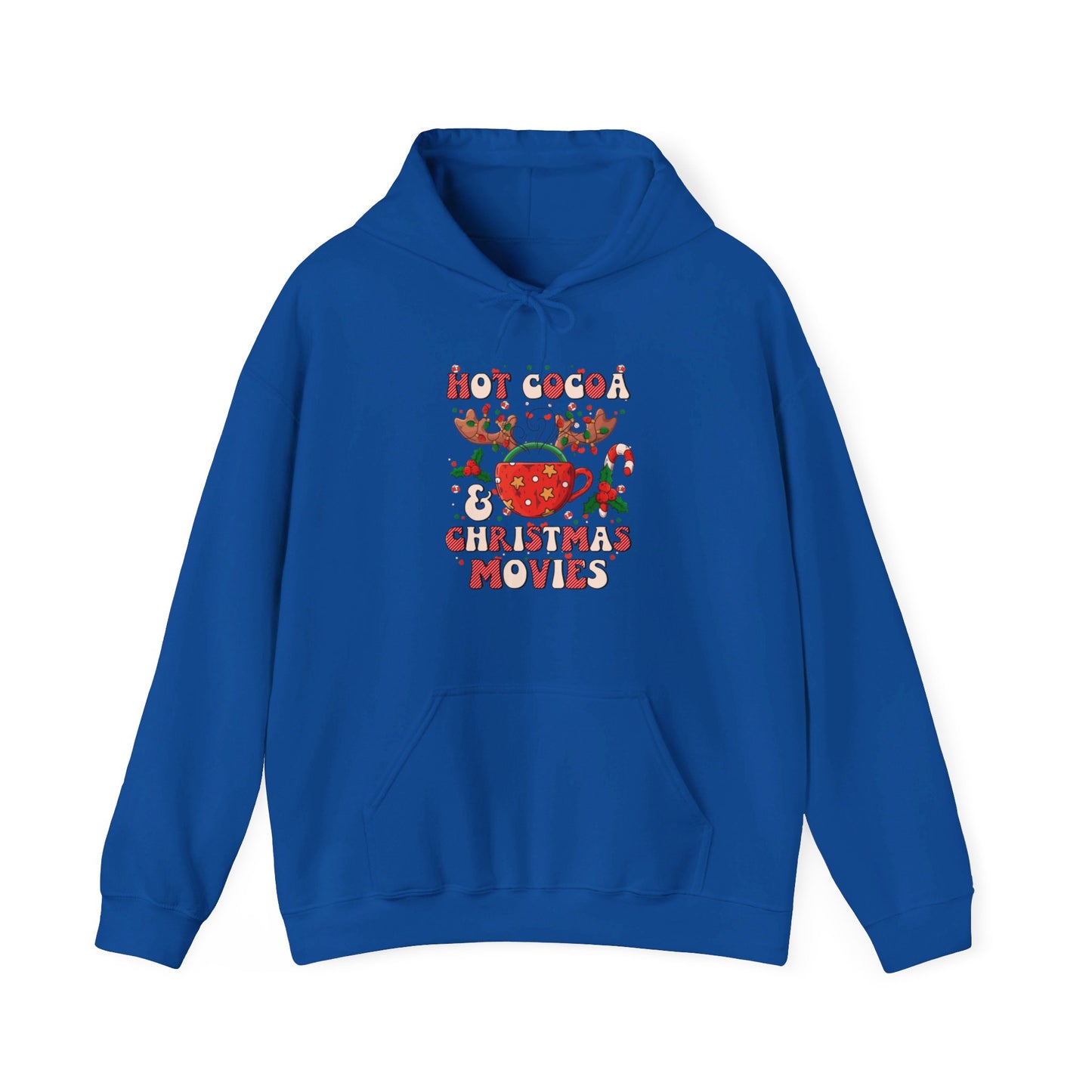 Hot Cocoa & Christmas Movies Design - Hooded Sweatshirt
