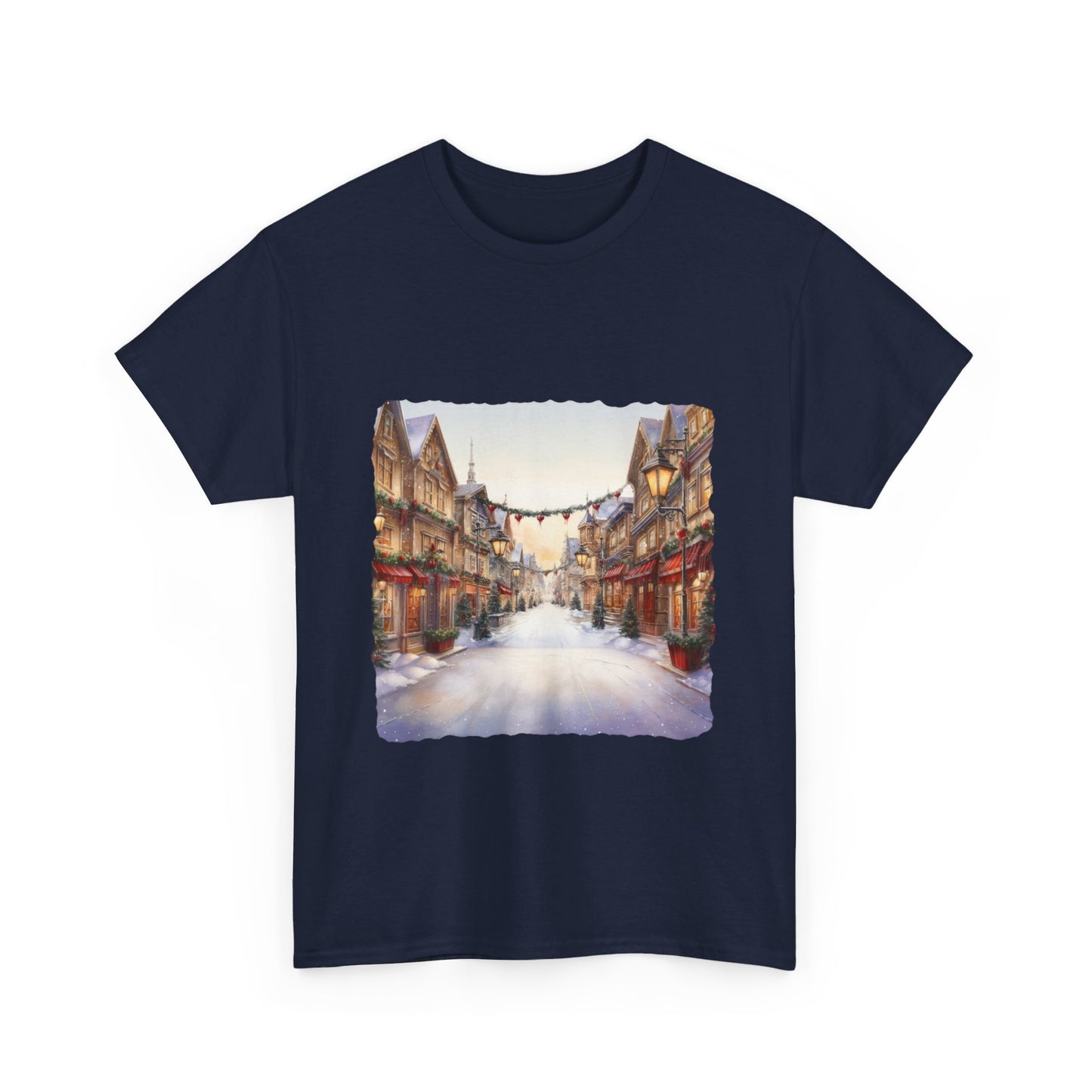 Snowy Christmas Village 9 - T-Shirt