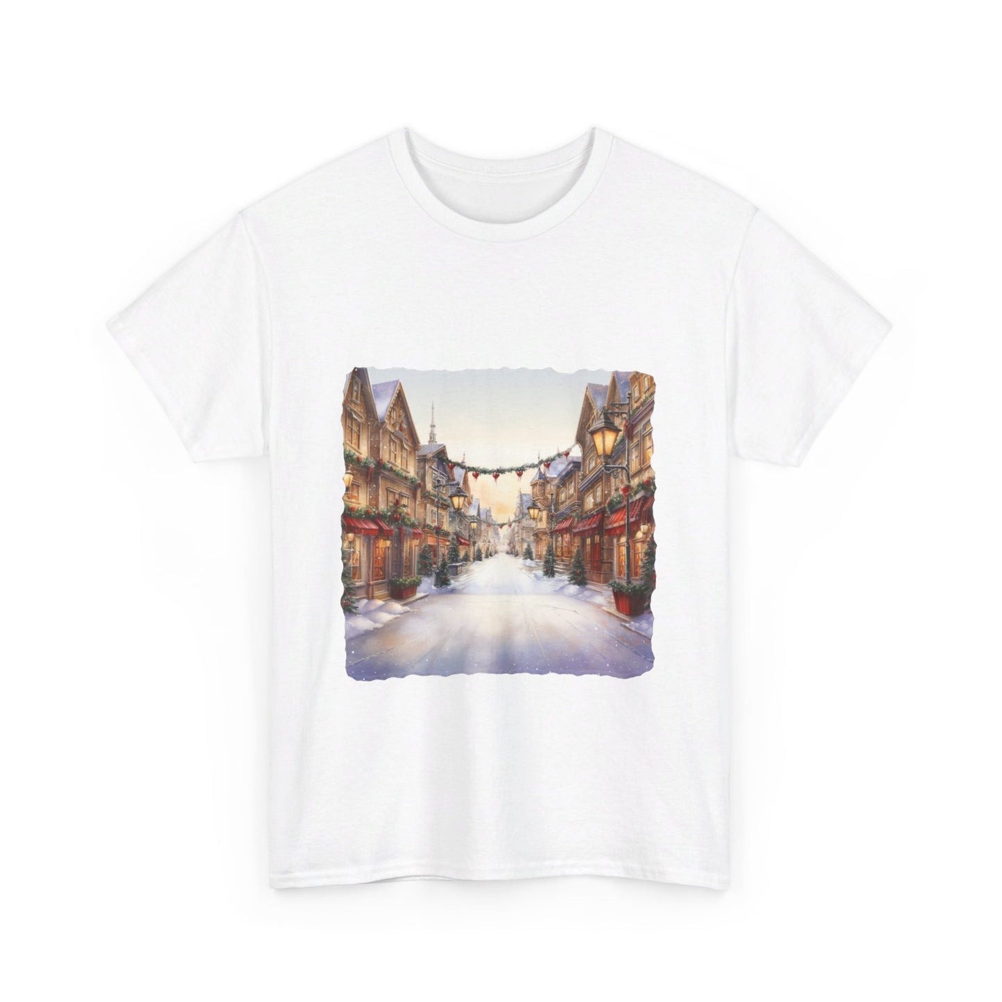 Snowy Christmas Village 9 - T-Shirt