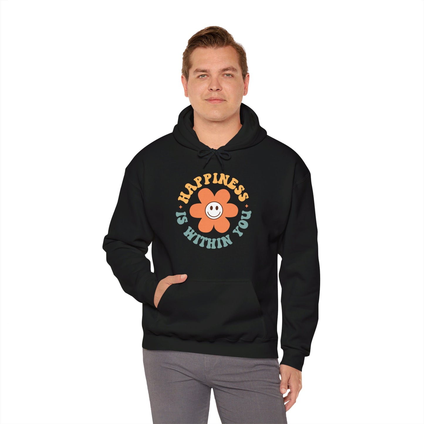 Retro Positive Quotes 23 - Hooded Sweatshirt