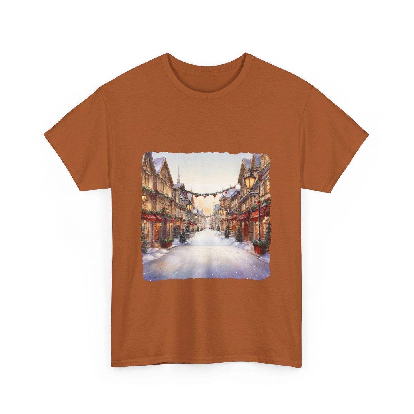 Snowy Christmas Village 9 - T-Shirt