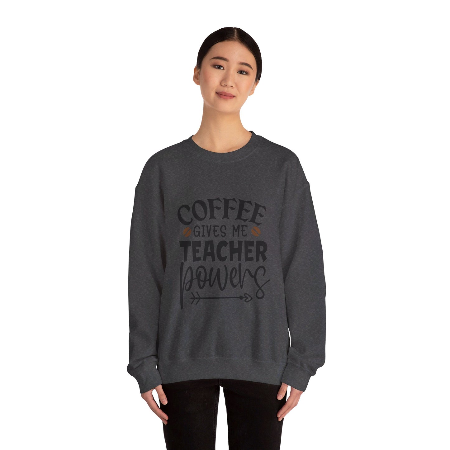 Coffee Gives Me Teacher Powers - Crewneck Sweatshirt