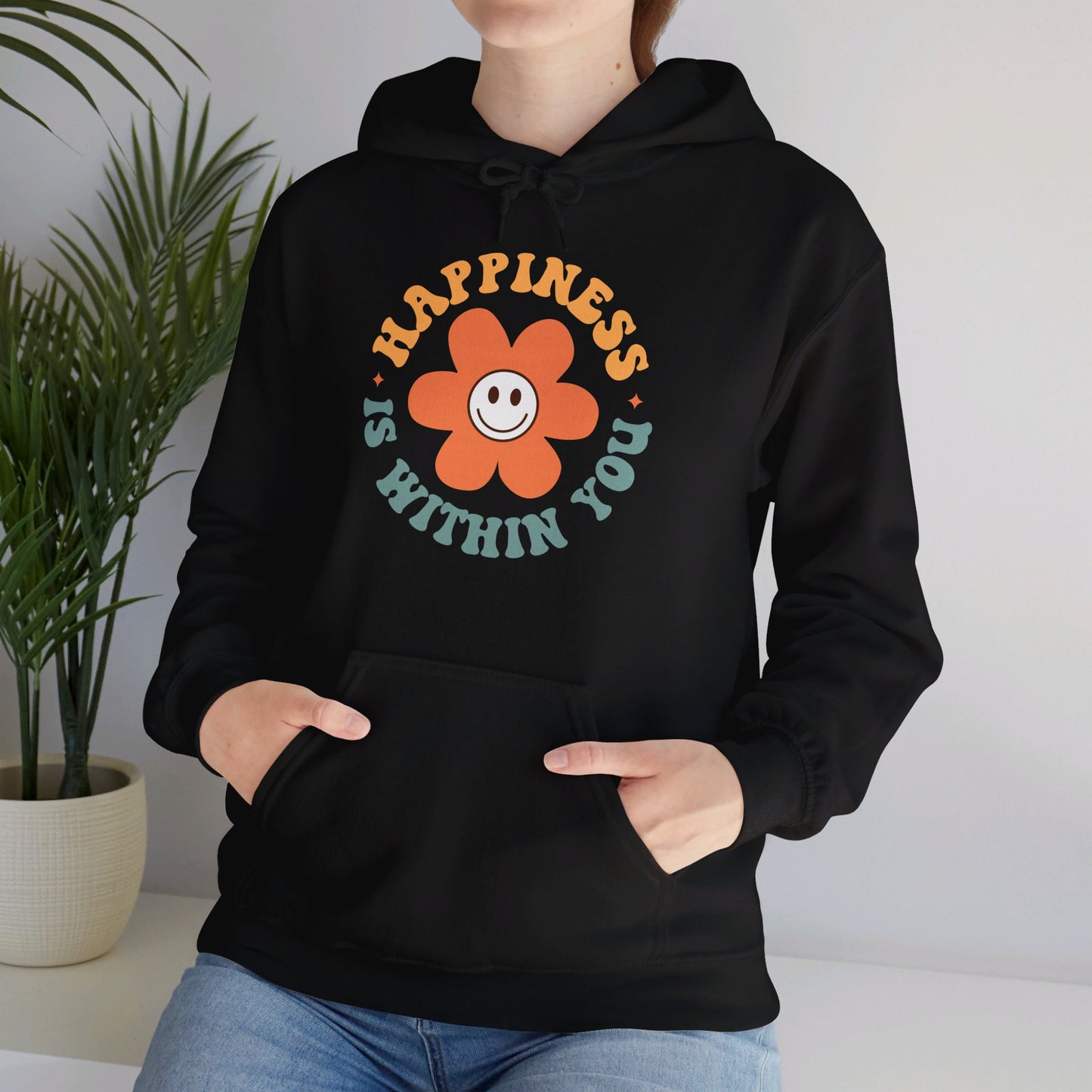 Retro Positive Quotes 23 - Hooded Sweatshirt