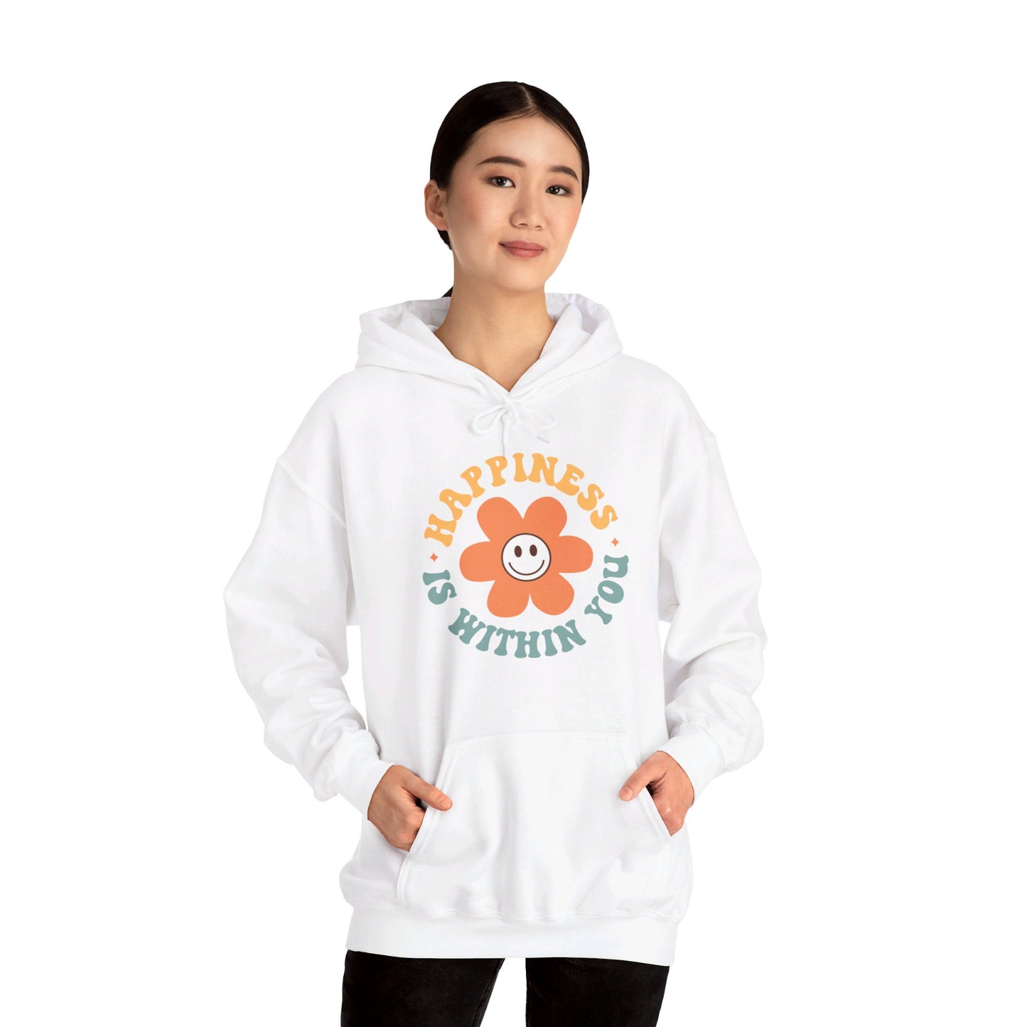 Retro Positive Quotes 23 - Hooded Sweatshirt