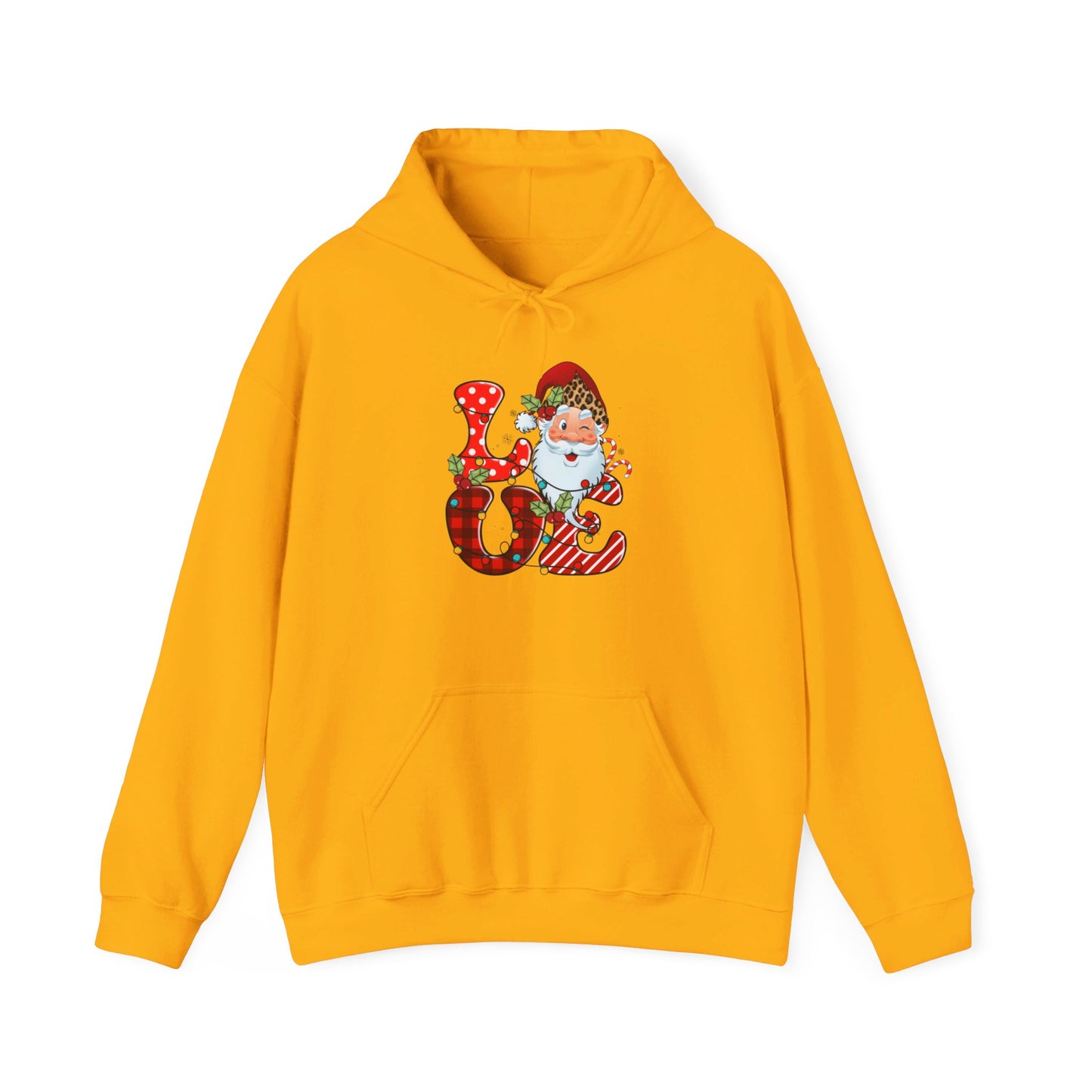 Festive Santa LOVE - Hooded Sweatshirt