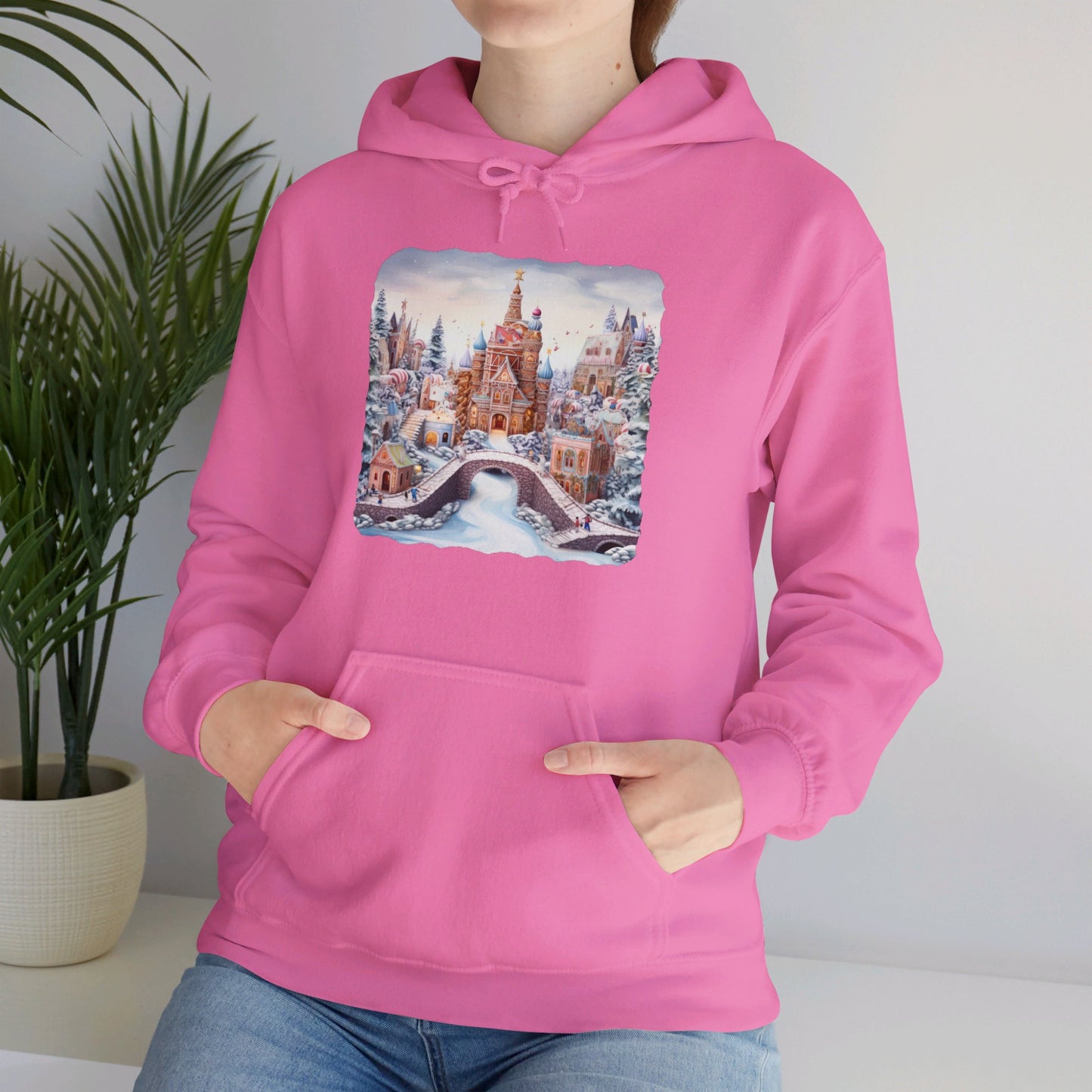 Snowy Christmas Village 10 - Hooded Sweatshirt