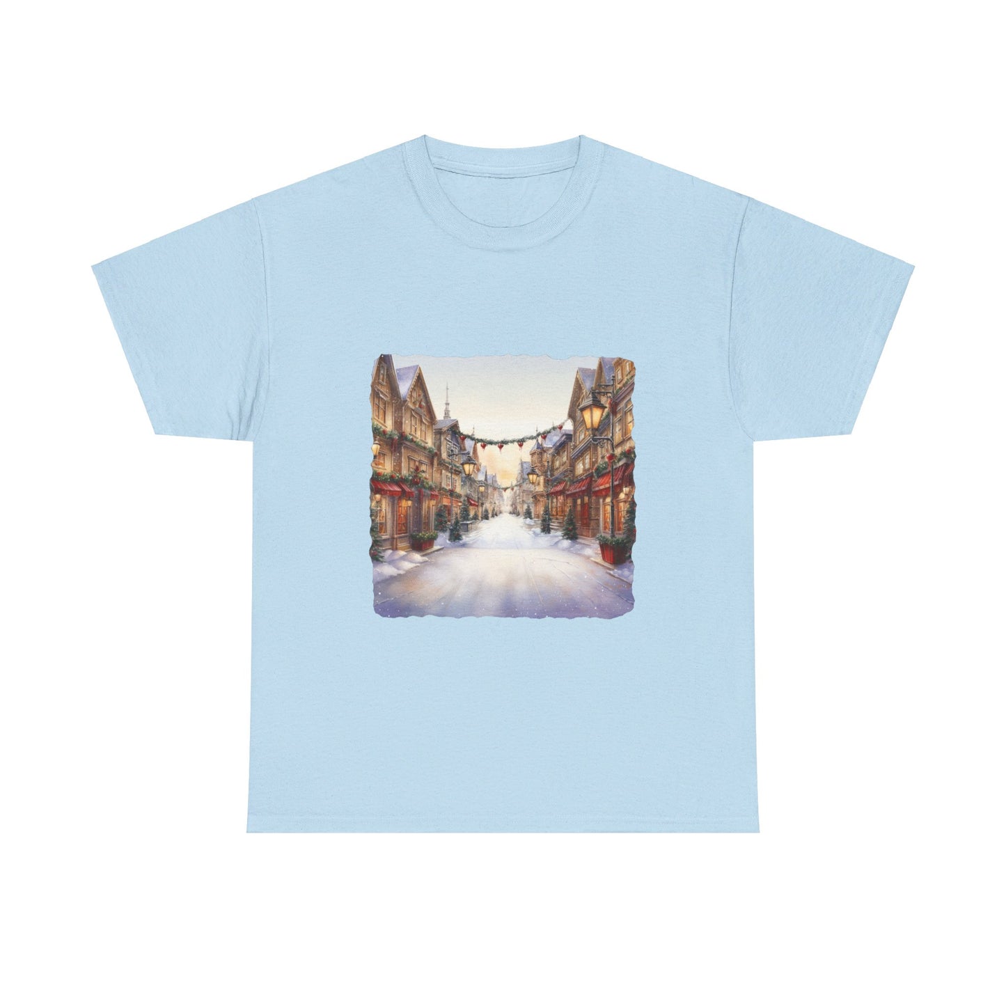 Snowy Christmas Village 9 - T-Shirt