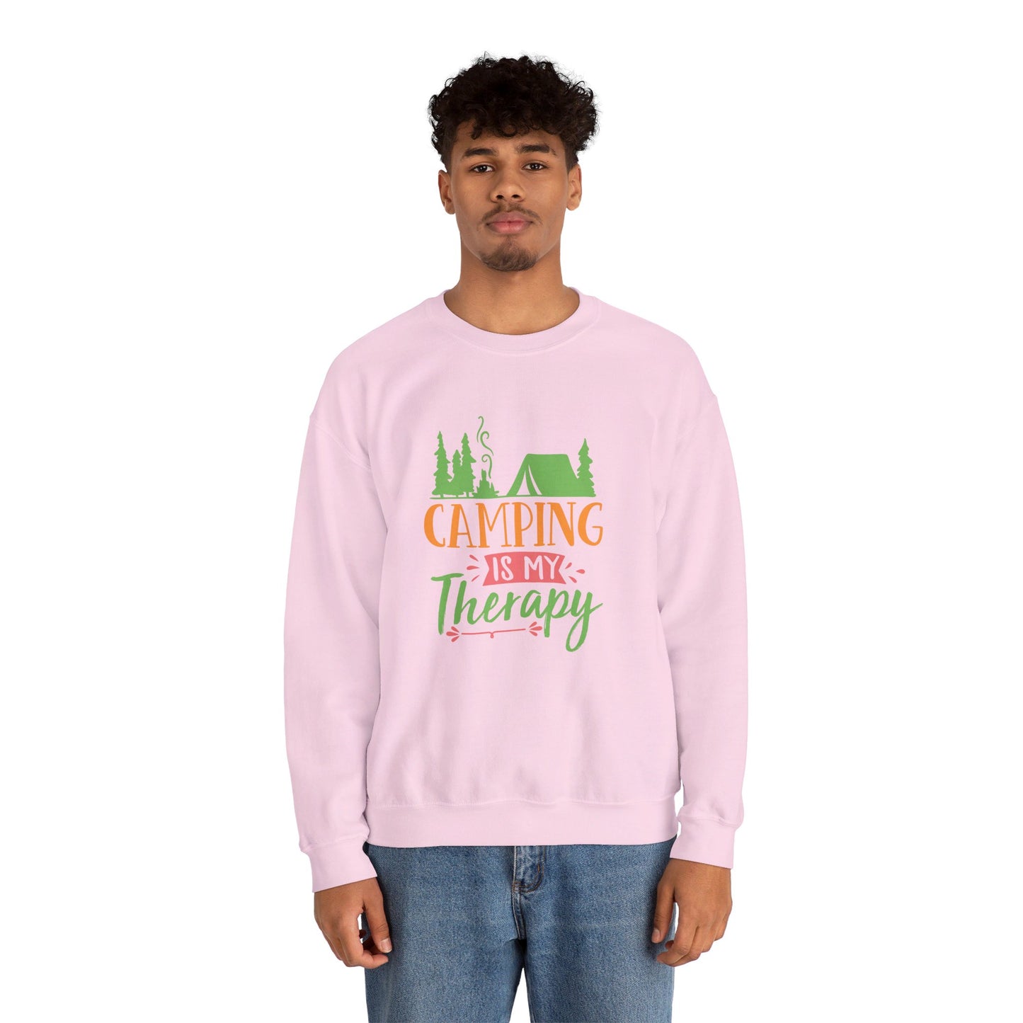 Camping Is My Therapy - Crewneck Sweatshirt
