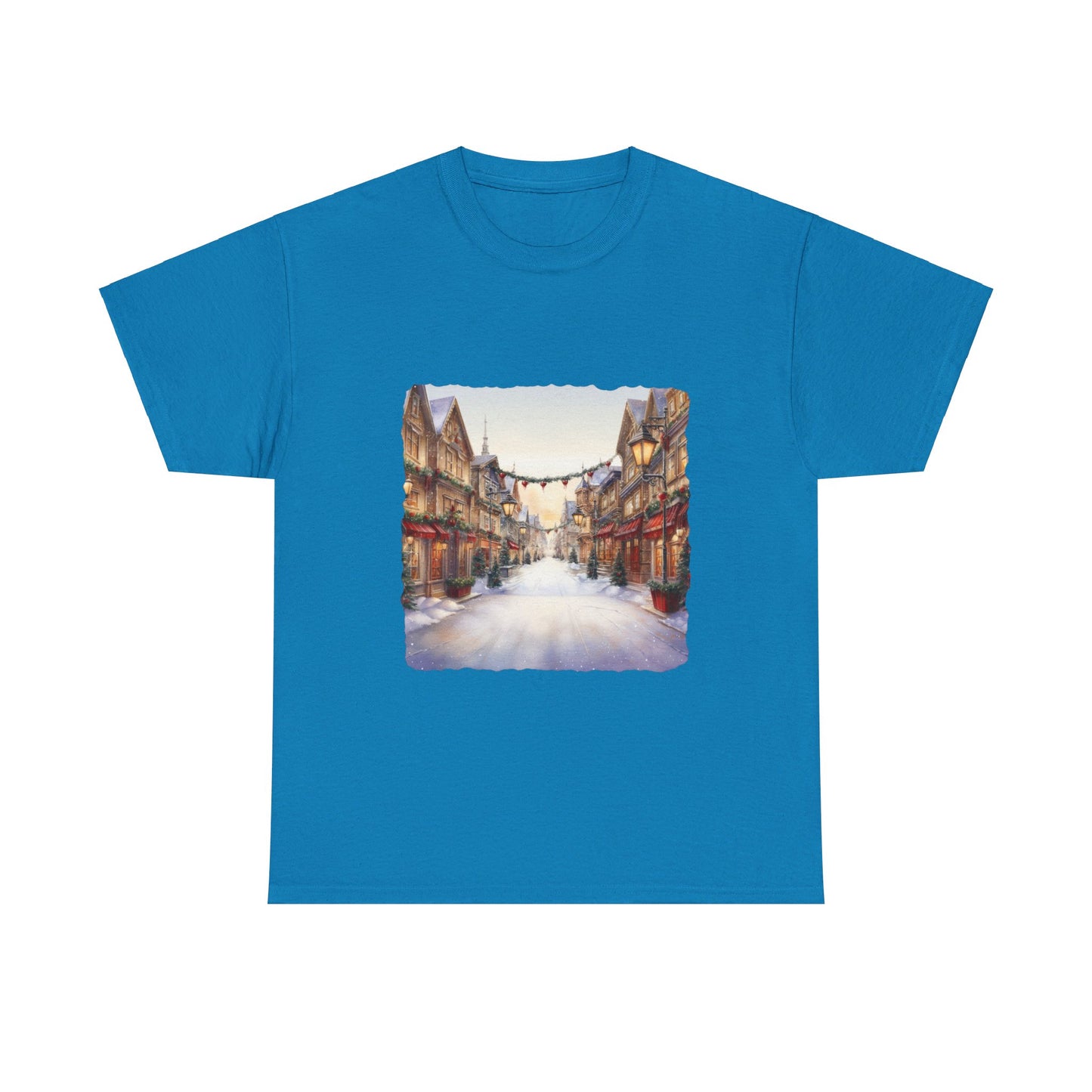 Snowy Christmas Village 9 - T-Shirt