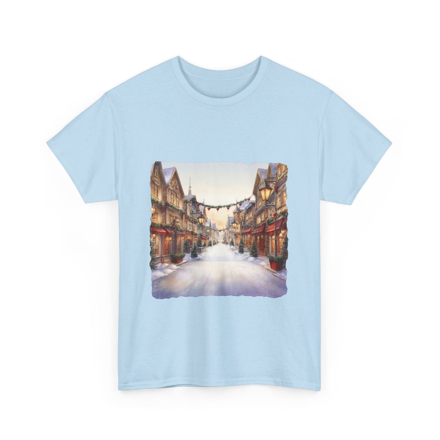 Snowy Christmas Village 9 - T-Shirt