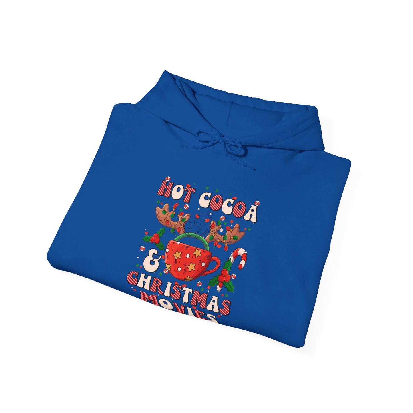 Hot Cocoa & Christmas Movies Design - Hooded Sweatshirt