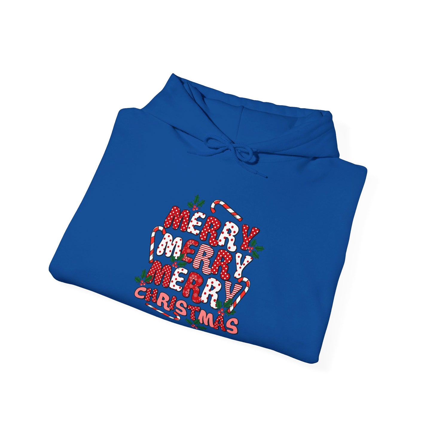 Merry Stacked Christmas- Hooded Sweatshirt