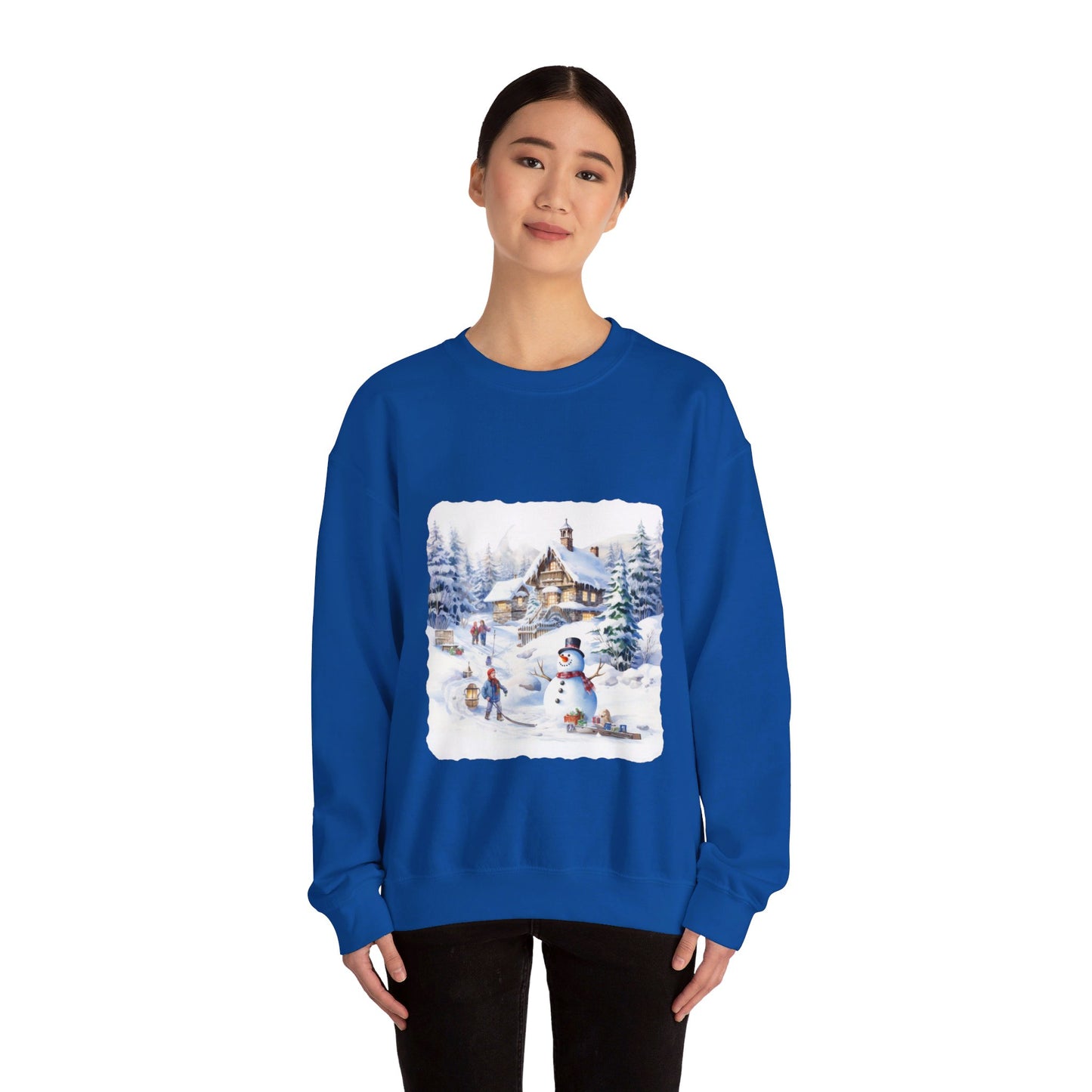Snowman In Village 2 - Sweatshirt